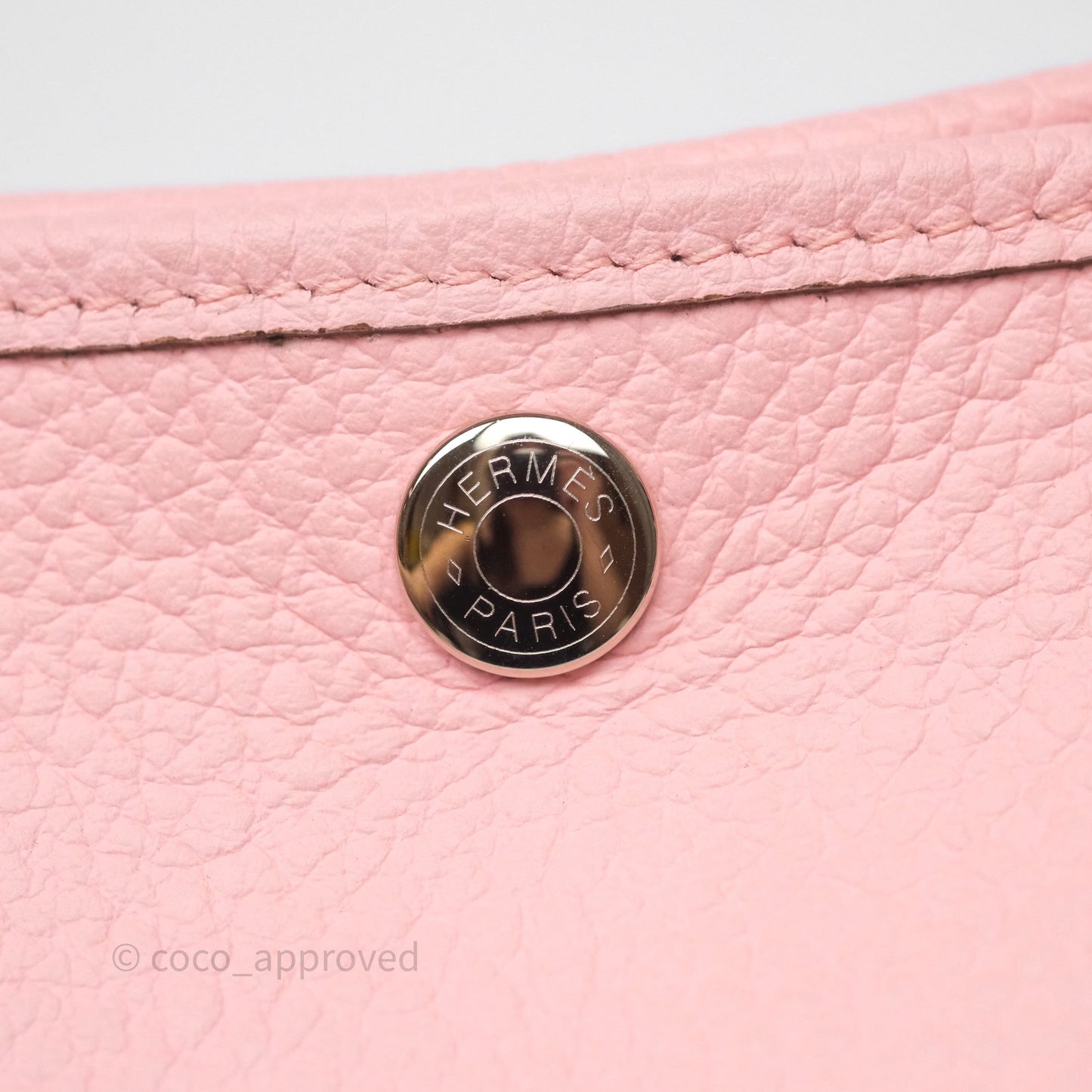 Hermes Garden Party 30 Rose Sakura 3Q Palladium Hardware