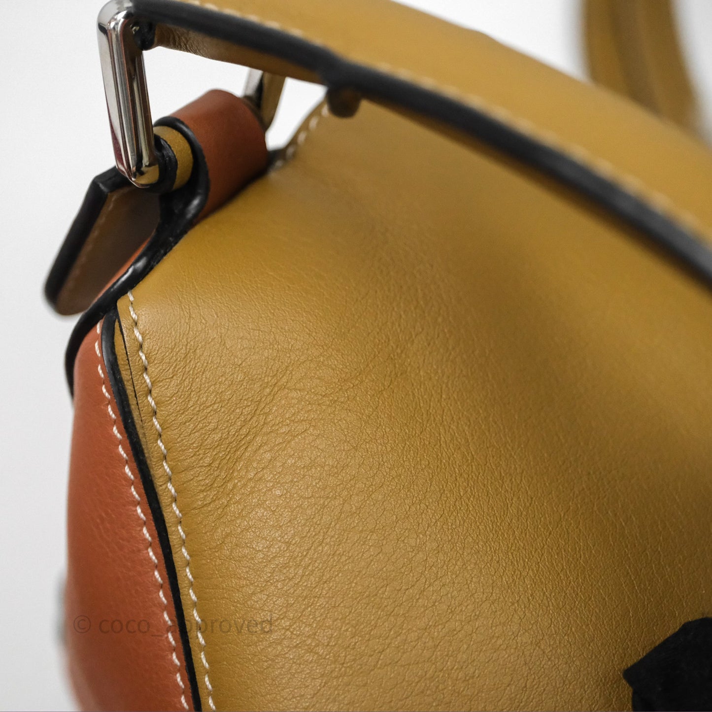 Loewe Small Puzzle Bag Khaki/ Tan Silver Hardware