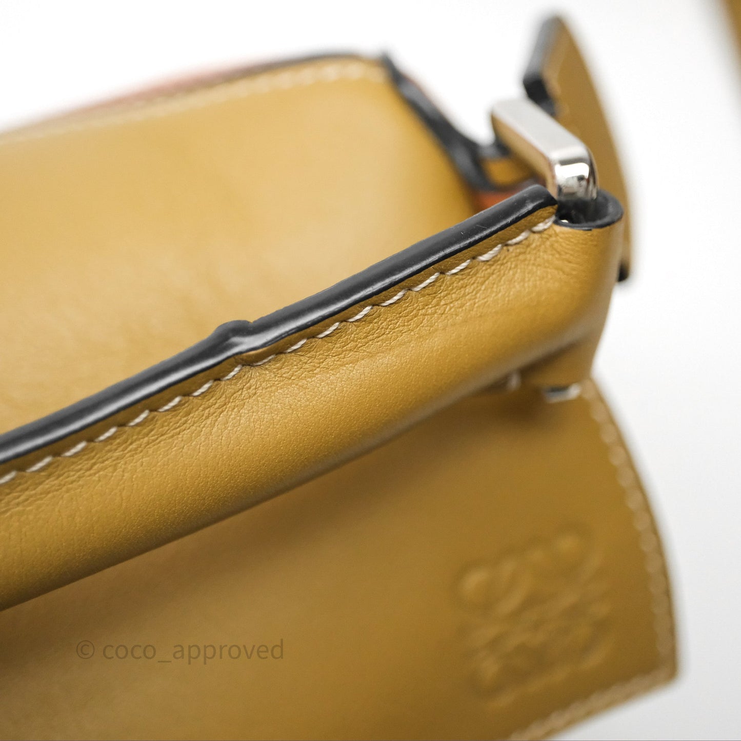 Loewe Small Puzzle Bag Khaki/ Tan Silver Hardware