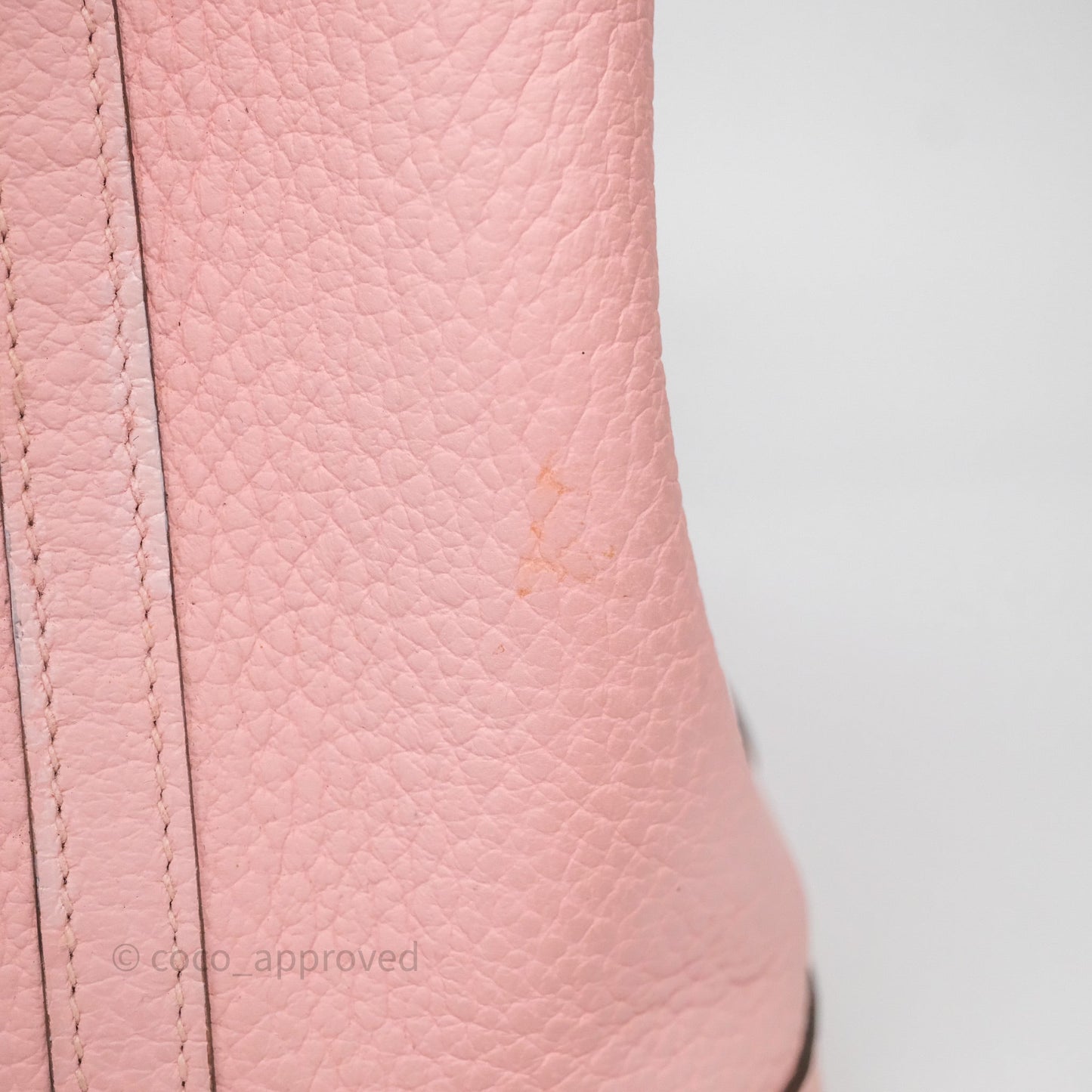 Hermes Garden Party 30 Rose Sakura 3Q Palladium Hardware