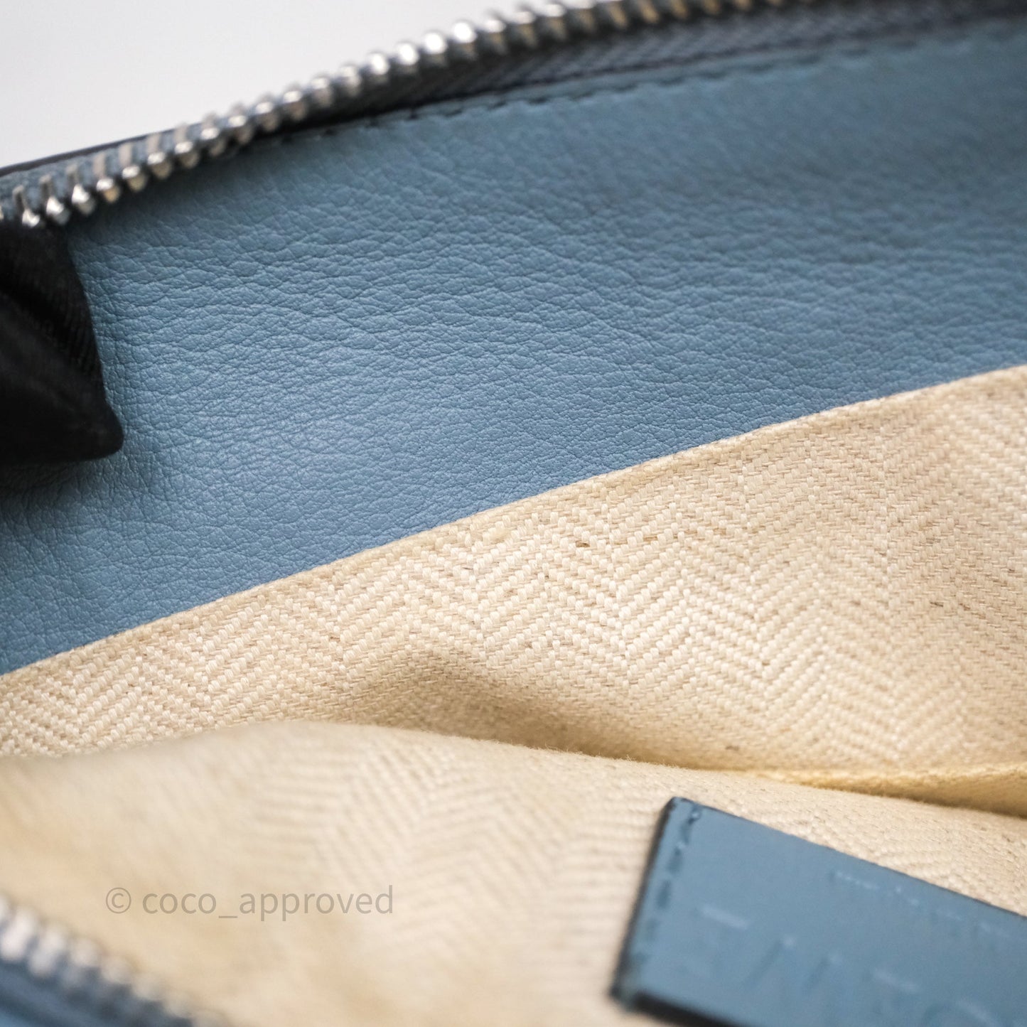 Loewe Small Puzzle Bag Stone Blue Calfskin