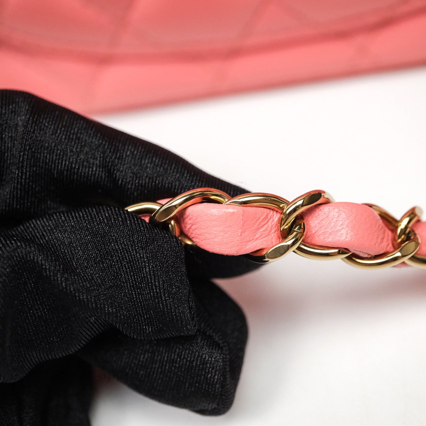 Chanel Mini Square Flap Quilted Pink Lambskin Gold Hardware