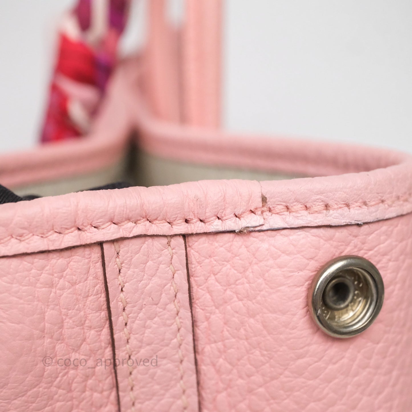 Hermes Garden Party 30 Rose Sakura 3Q Palladium Hardware
