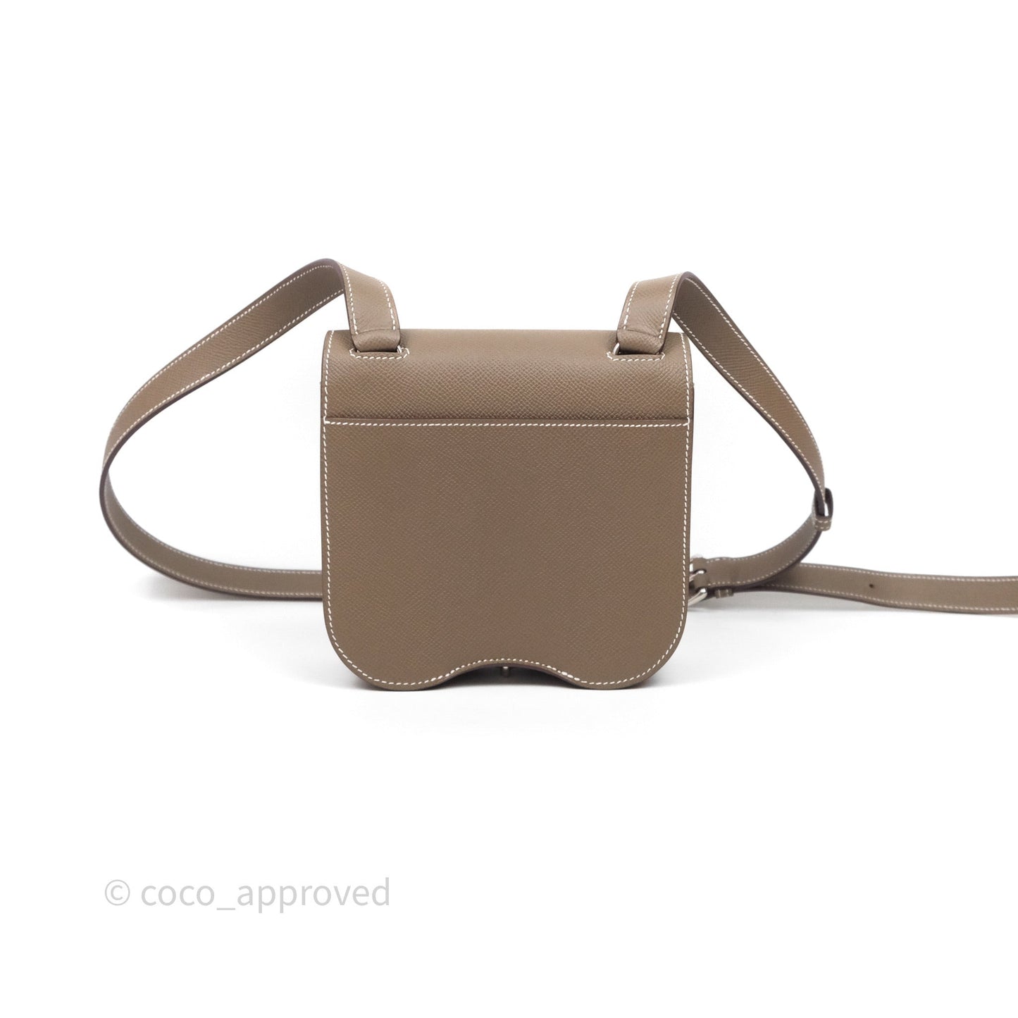 Hermès Della Cavalleria Mini Bag Etoupe 18 Epsom Palladium Hardware