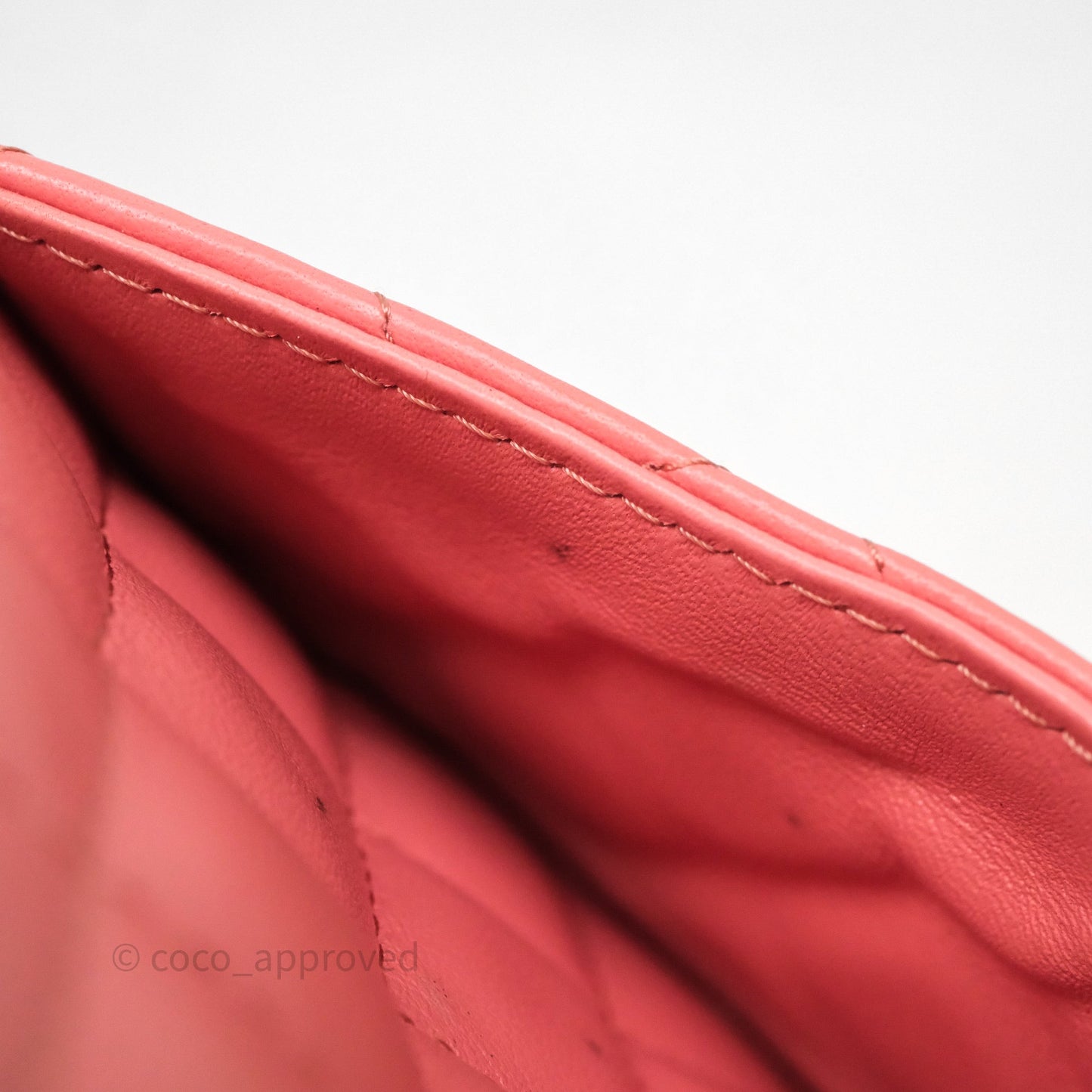 Chanel Mini Square Flap Quilted Pink Lambskin Gold Hardware