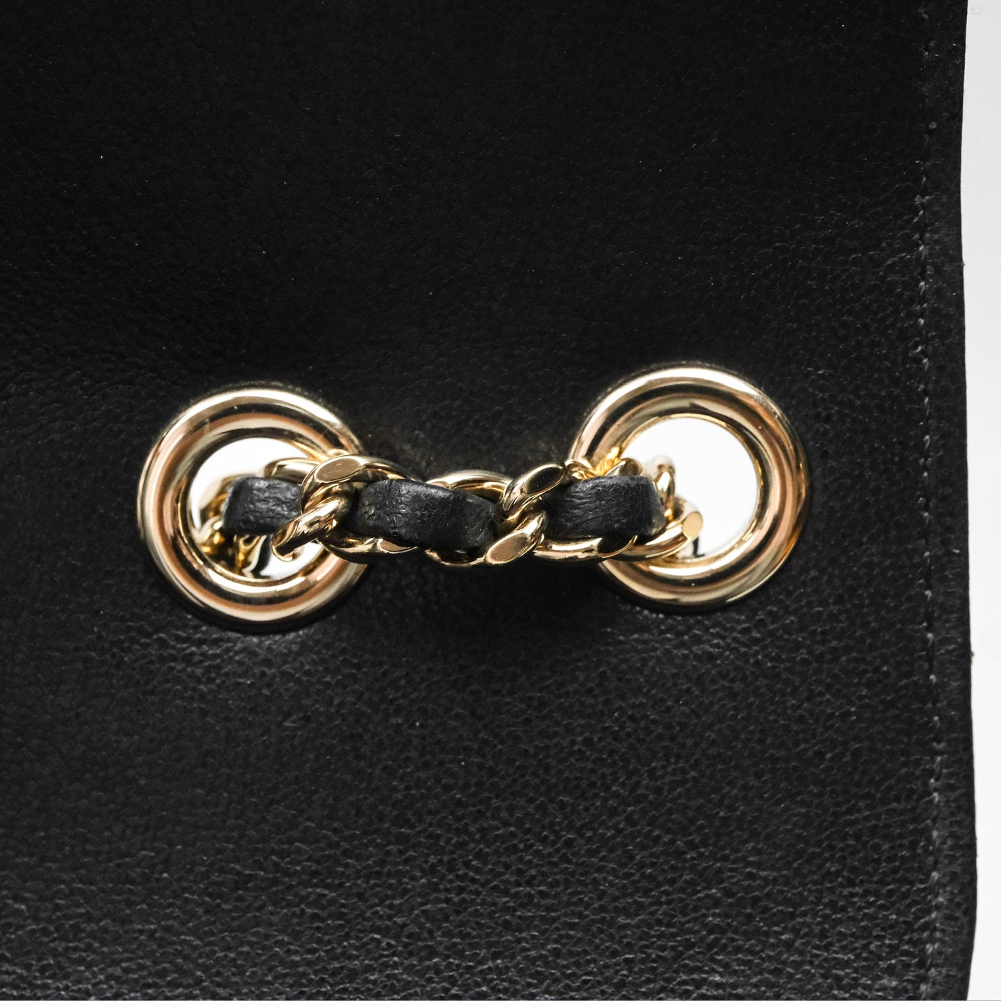 Chanel Beauty Lock Flap Bag Black Calfskin Gold Hardware