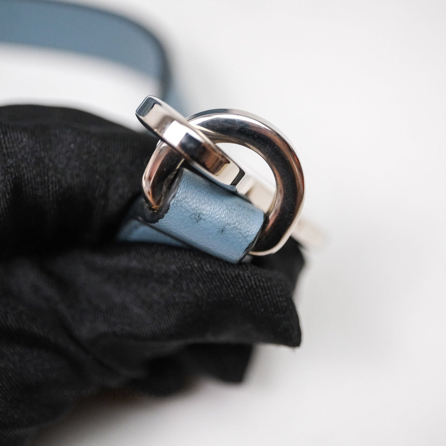 Loewe Small Puzzle Bag Stone Blue Calfskin