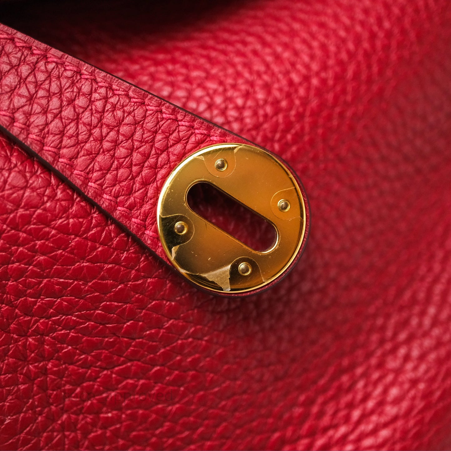 Hermes Lindy 26 Rouge Casaque Q5 Clemence Gold Hardware