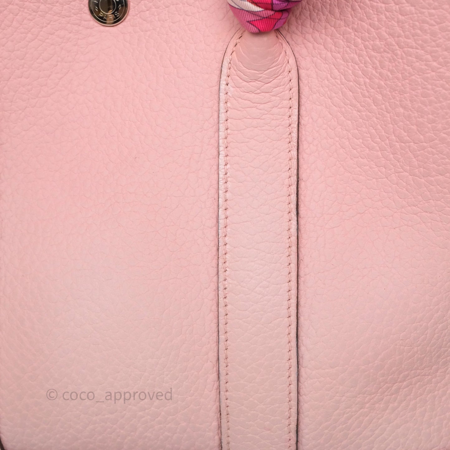 Hermes Garden Party 30 Rose Sakura 3Q Palladium Hardware