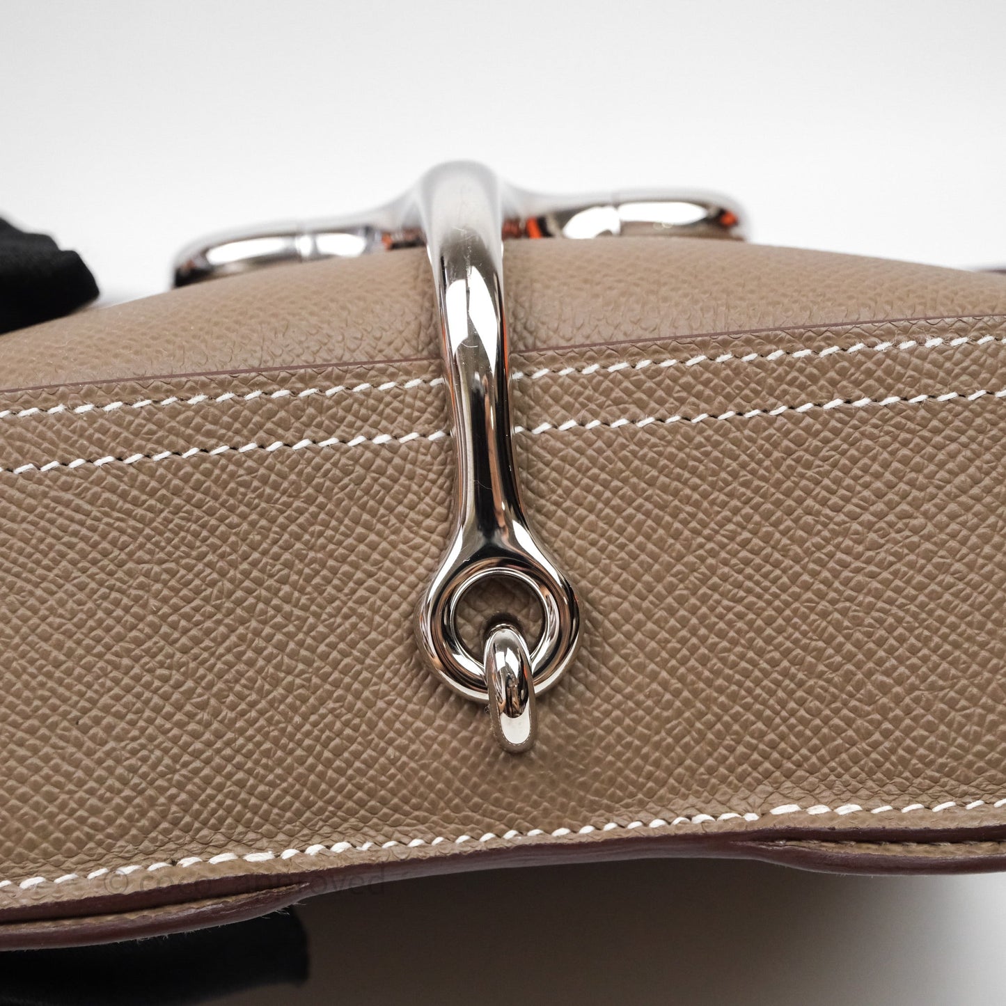 Hermès Della Cavalleria Mini Bag Etoupe 18 Epsom Palladium Hardware