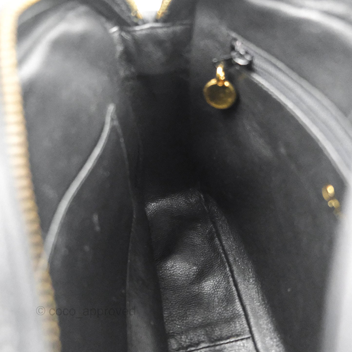 Chanel Vintage Camera Bag Black Lambskin 24K Gold Hardware
