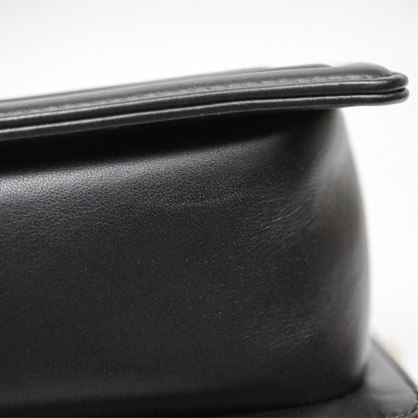 Chanel Small Boy Black Lambskin Aged Gold Hardware
