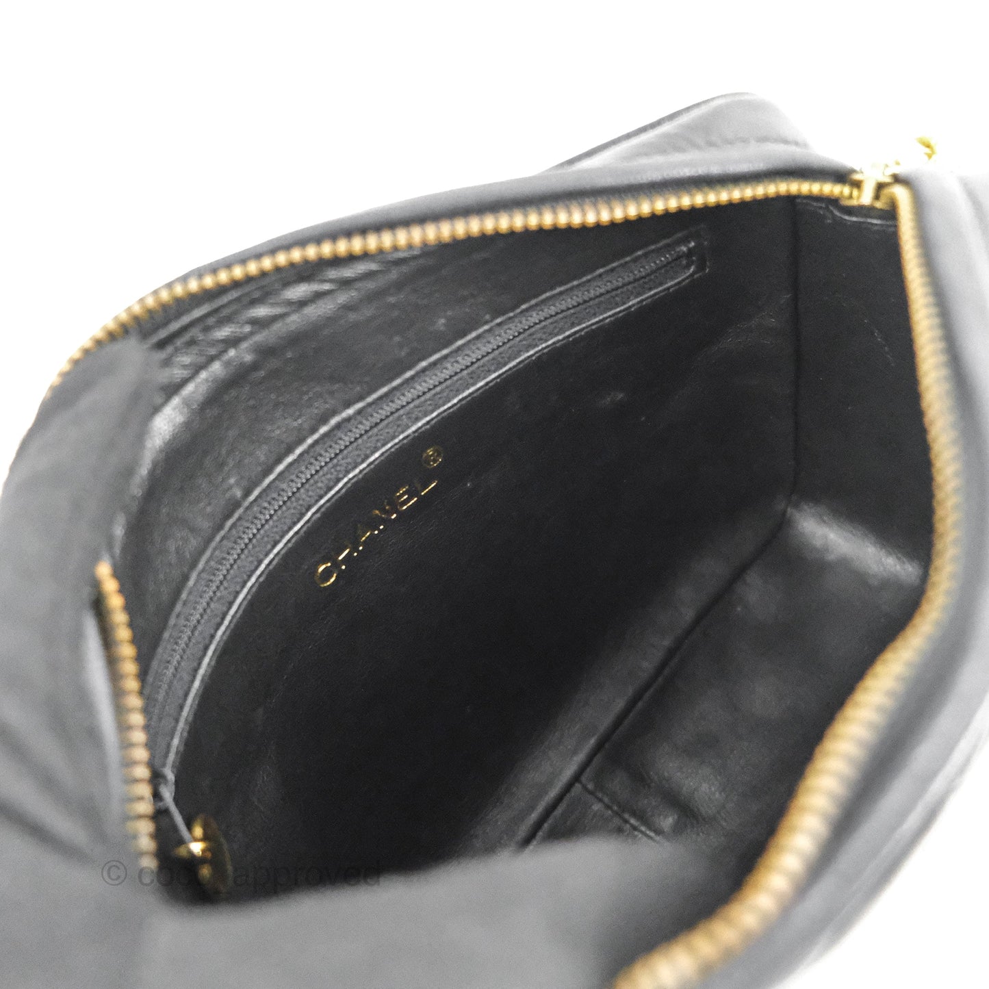 Chanel Vintage Camera Bag Black Lambskin 24K Gold Hardware