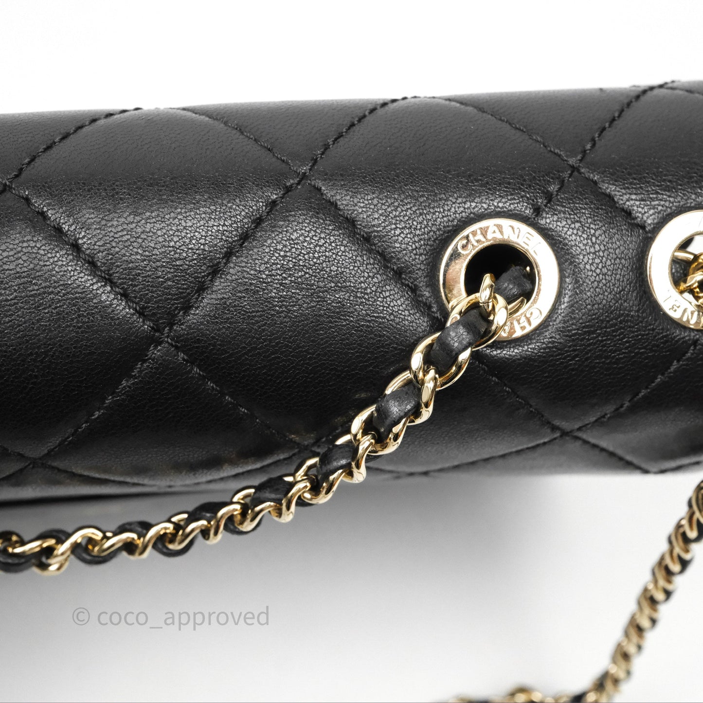 Chanel Beauty Lock Flap Bag Black Calfskin Gold Hardware
