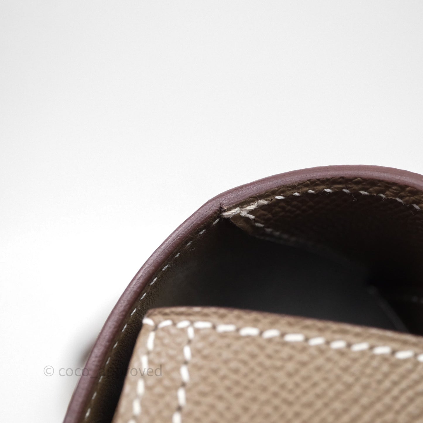 Hermès Della Cavalleria Mini Bag Etoupe 18 Epsom Palladium Hardware