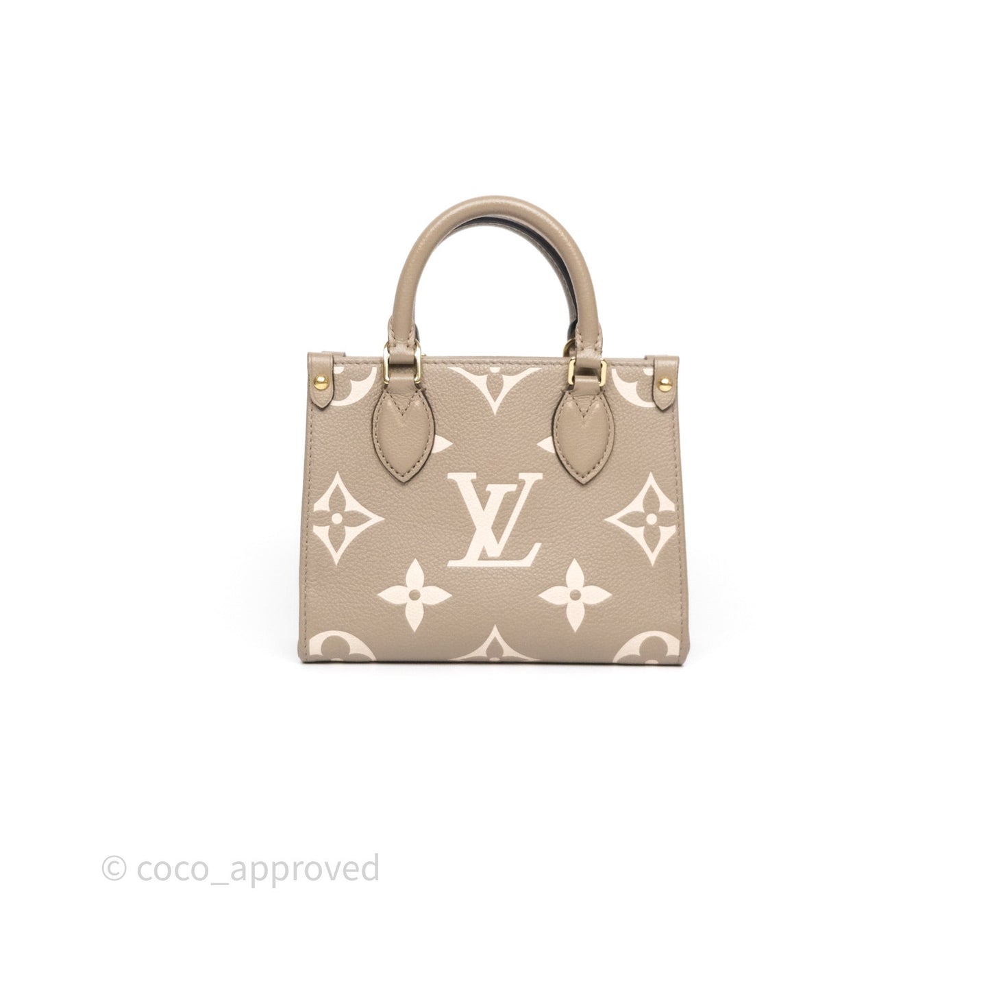 Louis Vuitton OnTheGo BB Dove Gray/Cream Monogram Empreinte Leather