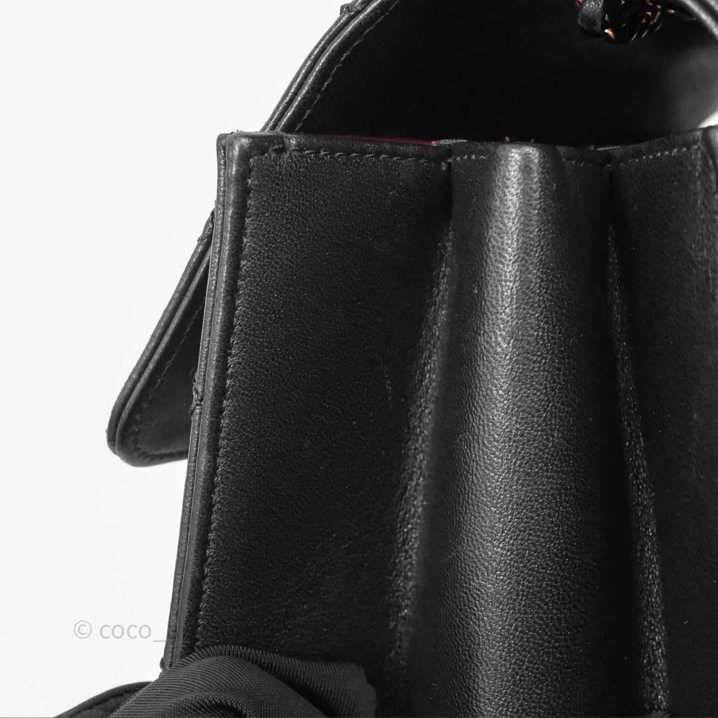 Chanel Beauty Lock Flap Bag Black Calfskin Gold Hardware