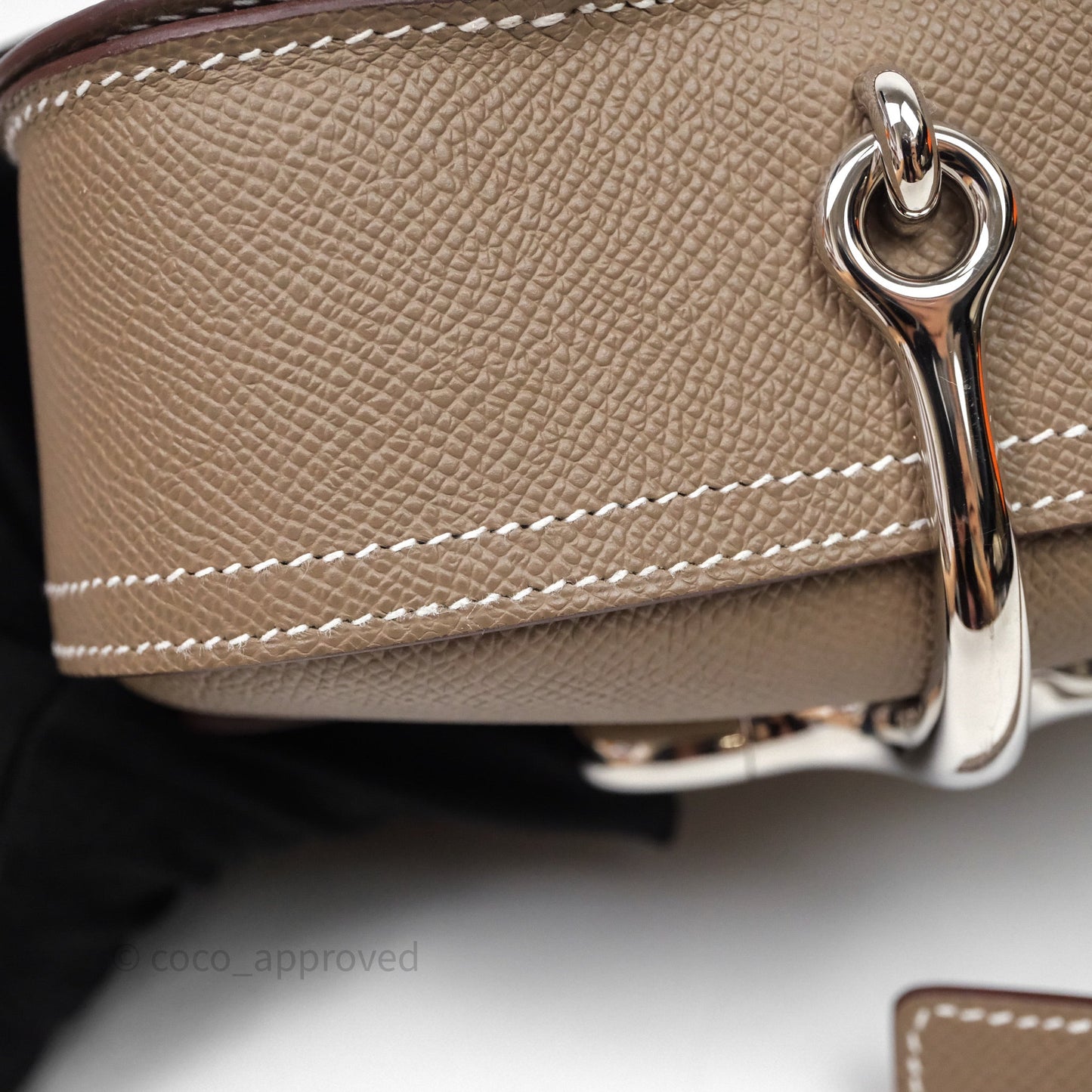 Hermès Della Cavalleria Mini Bag Etoupe 18 Epsom Palladium Hardware