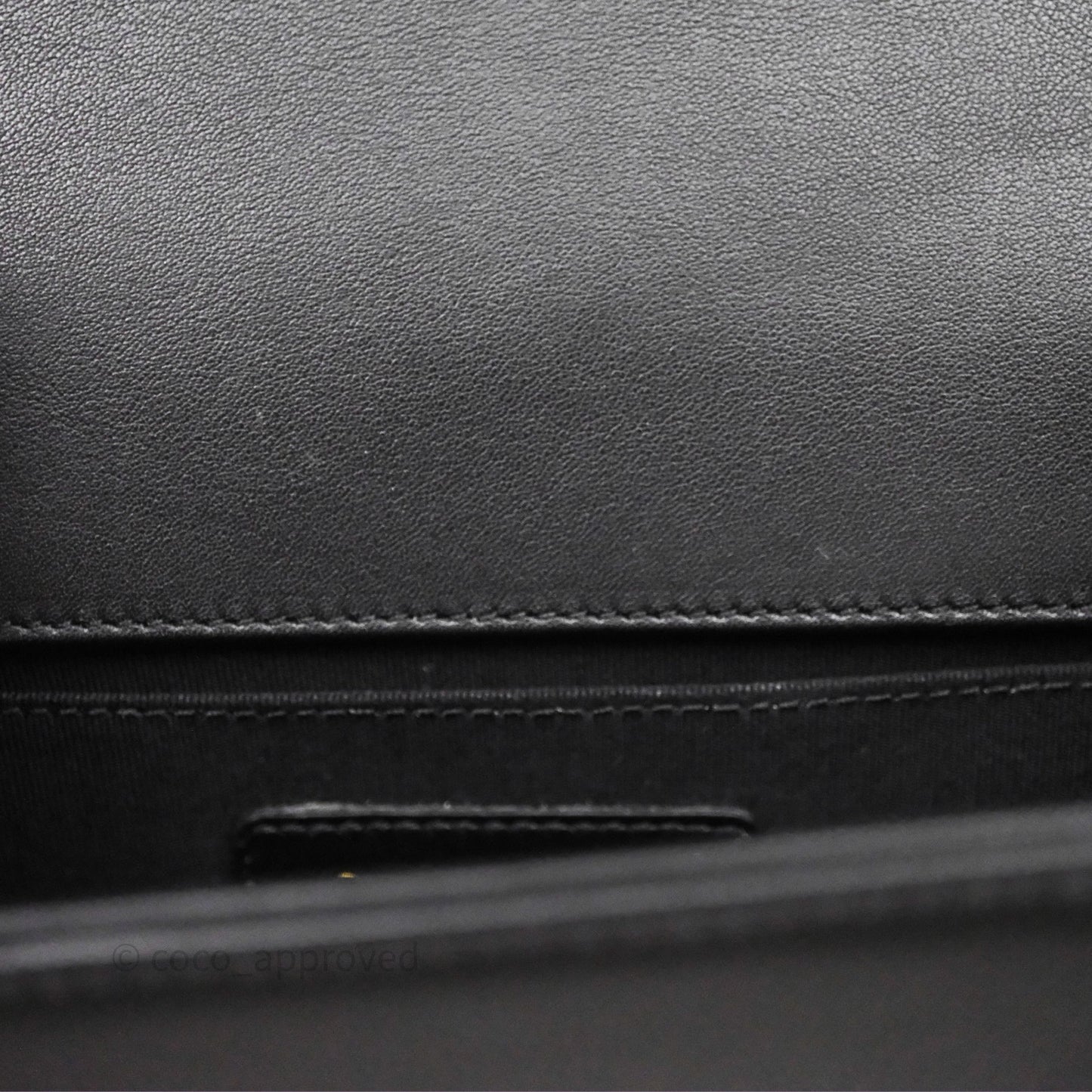 Chanel Small Boy Black Lambskin Aged Gold Hardware