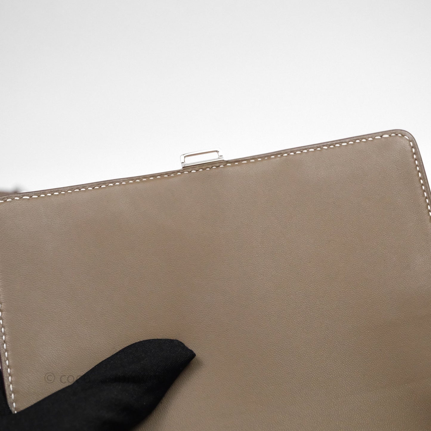 Hermès Della Cavalleria Mini Bag Etoupe 18 Epsom Palladium Hardware