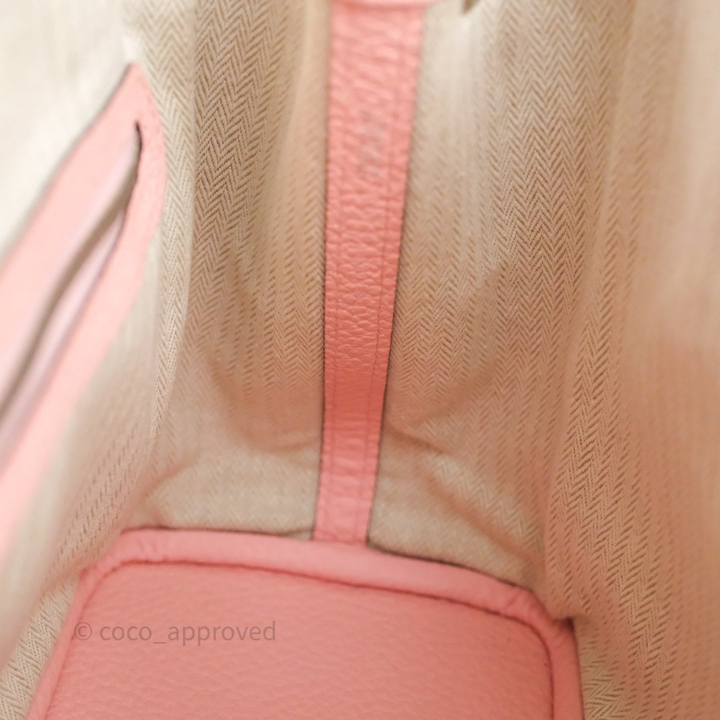 Hermes Garden Party 30 Rose Sakura 3Q Palladium Hardware
