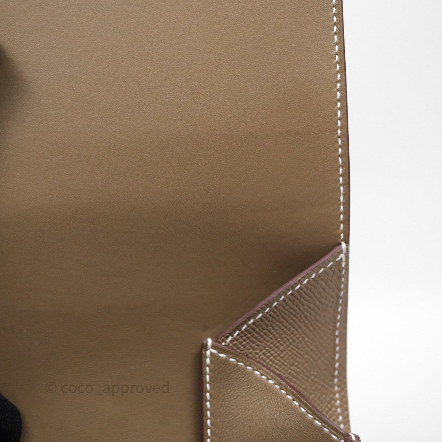 Hermès Della Cavalleria Mini Bag Etoupe 18 Epsom Palladium Hardware