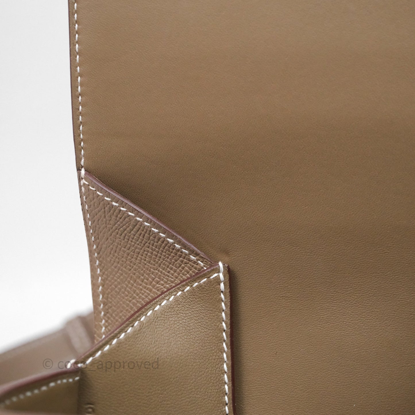 Hermès Della Cavalleria Mini Bag Etoupe 18 Epsom Palladium Hardware