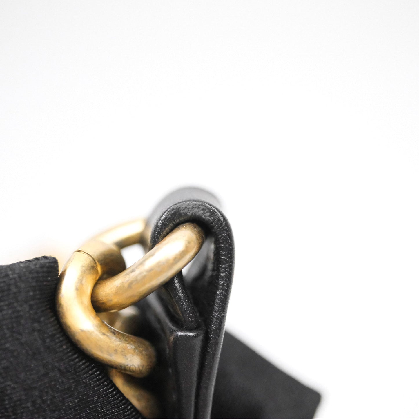 Chanel Small Boy Black Lambskin Aged Gold Hardware