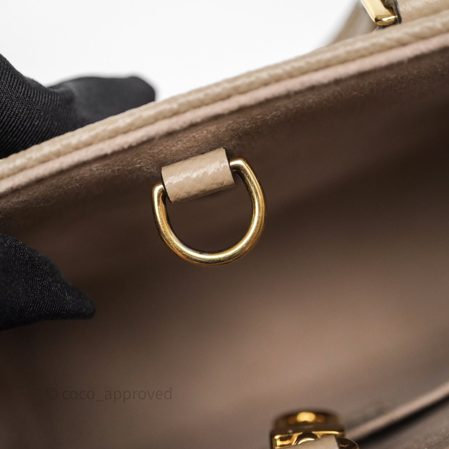 Louis Vuitton OnTheGo BB Dove Gray/Cream Monogram Empreinte Leather