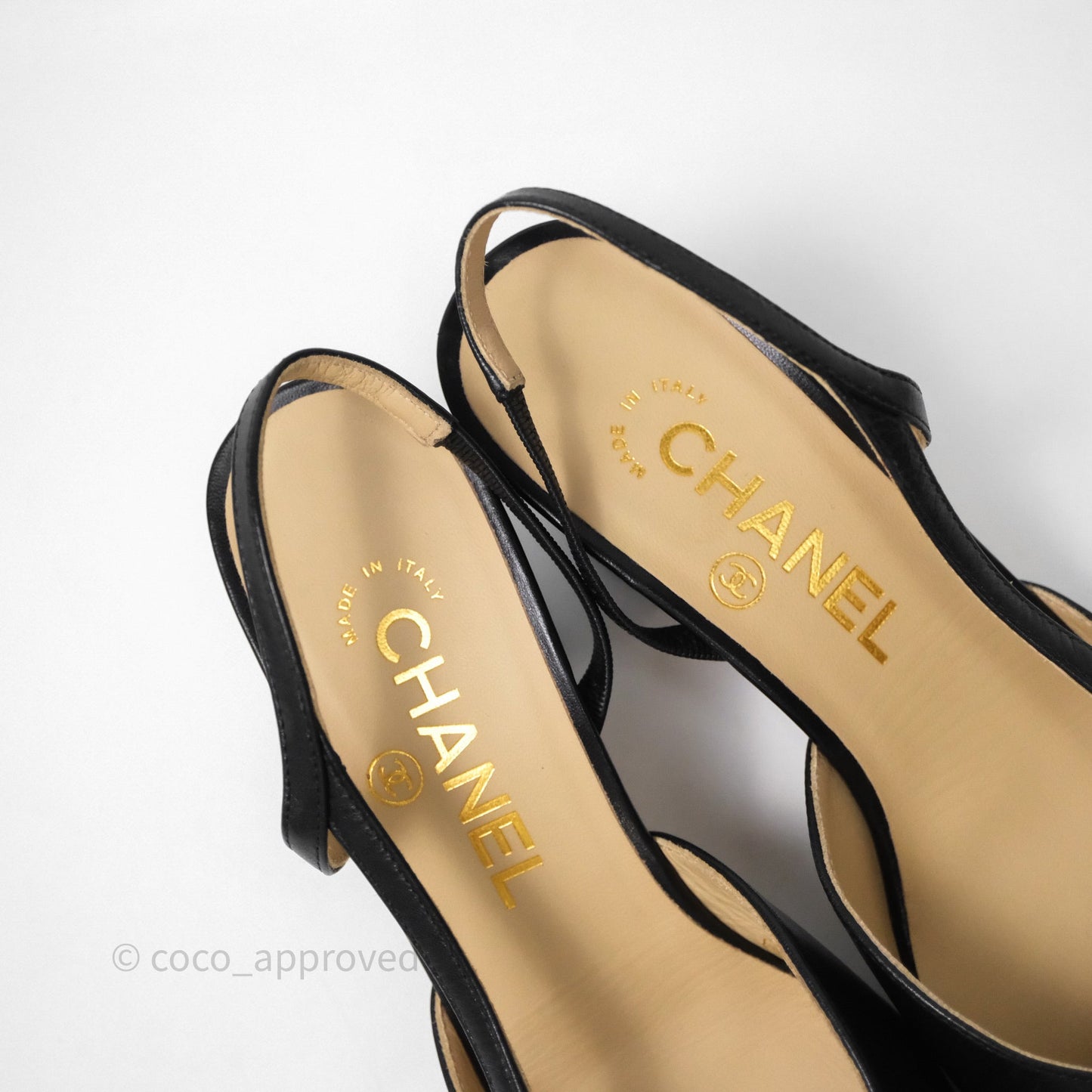 Chanel Slingbacks Black/ Beige Size 36