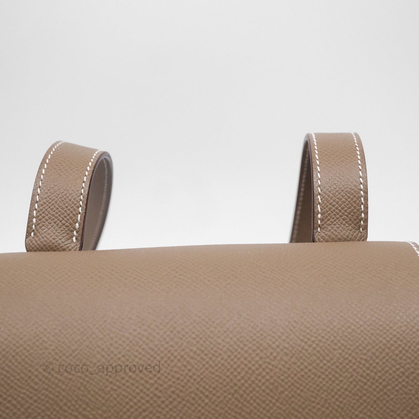 Hermès Della Cavalleria Mini Bag Etoupe 18 Epsom Palladium Hardware