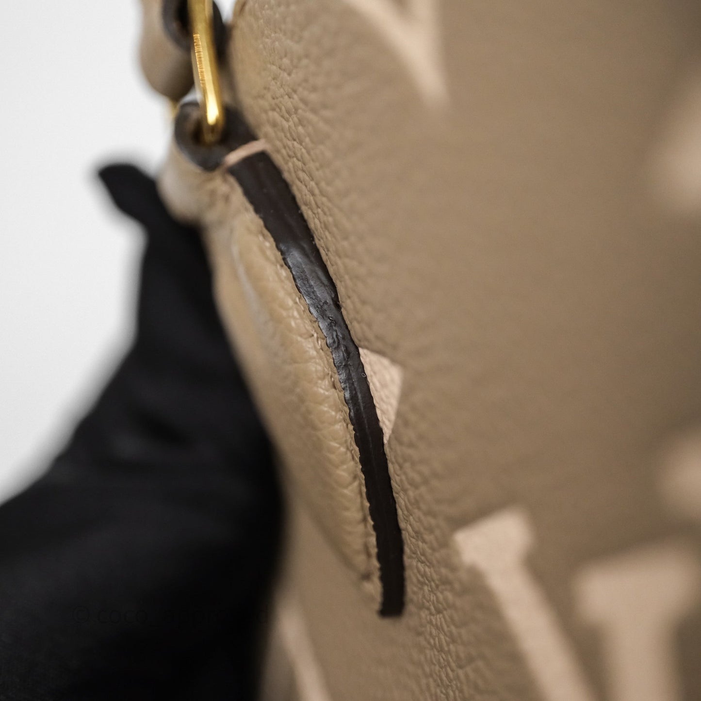 Louis Vuitton OnTheGo BB Dove Gray/Cream Monogram Empreinte Leather