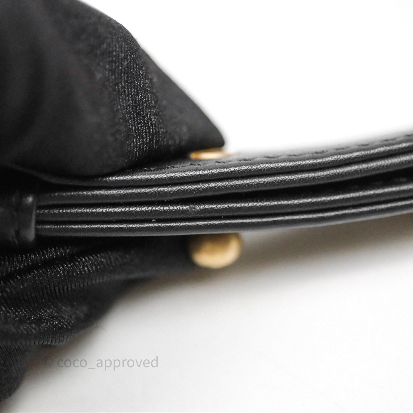 Chanel Small Boy Black Lambskin Aged Gold Hardware