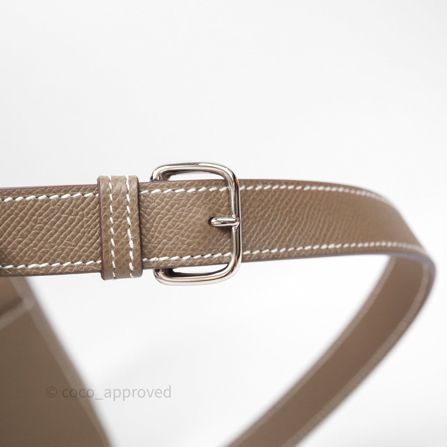 Hermès Della Cavalleria Mini Bag Etoupe 18 Epsom Palladium Hardware