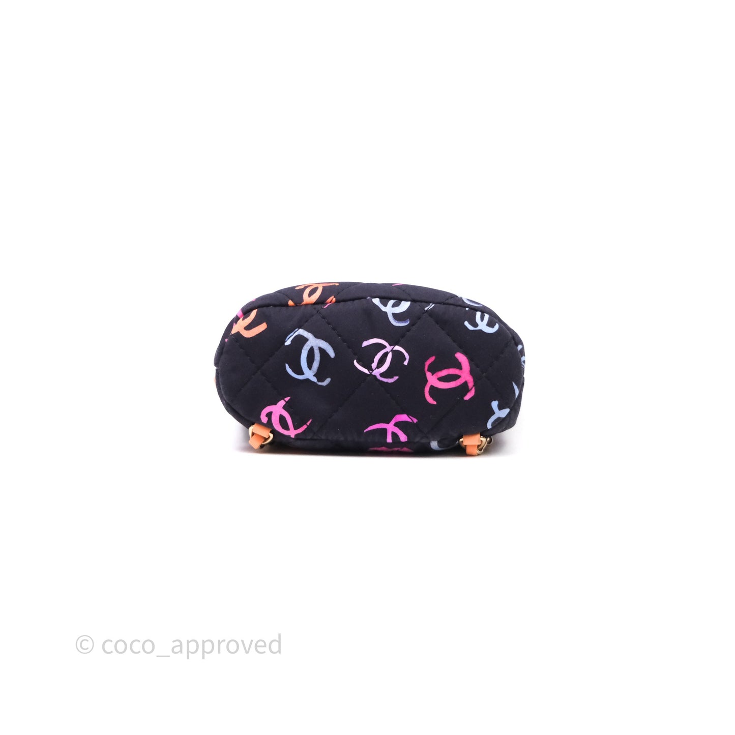 Chanel Small Drawstring Backpack Multicolored CC Printed Fabric 24S