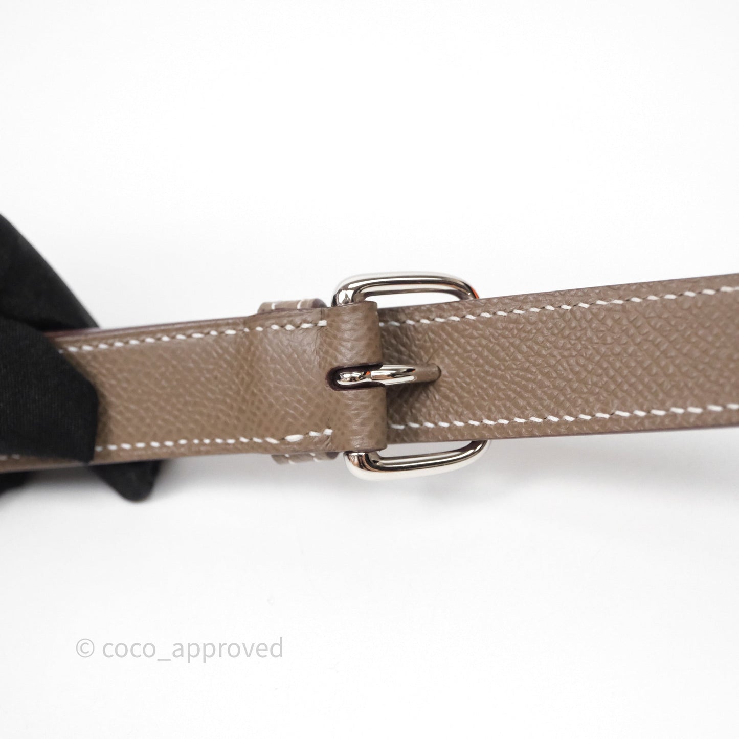 Hermès Della Cavalleria Mini Bag Etoupe 18 Epsom Palladium Hardware