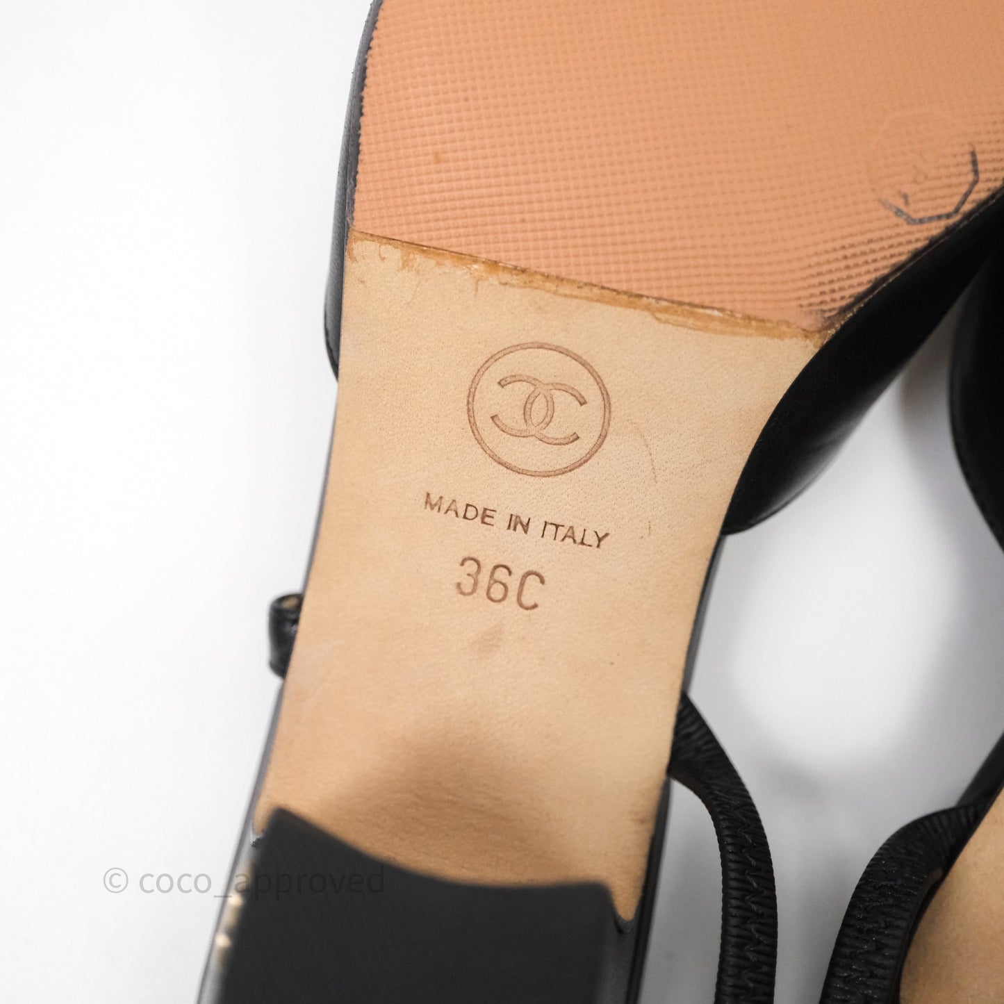 Chanel Slingbacks Black/ Beige Size 36