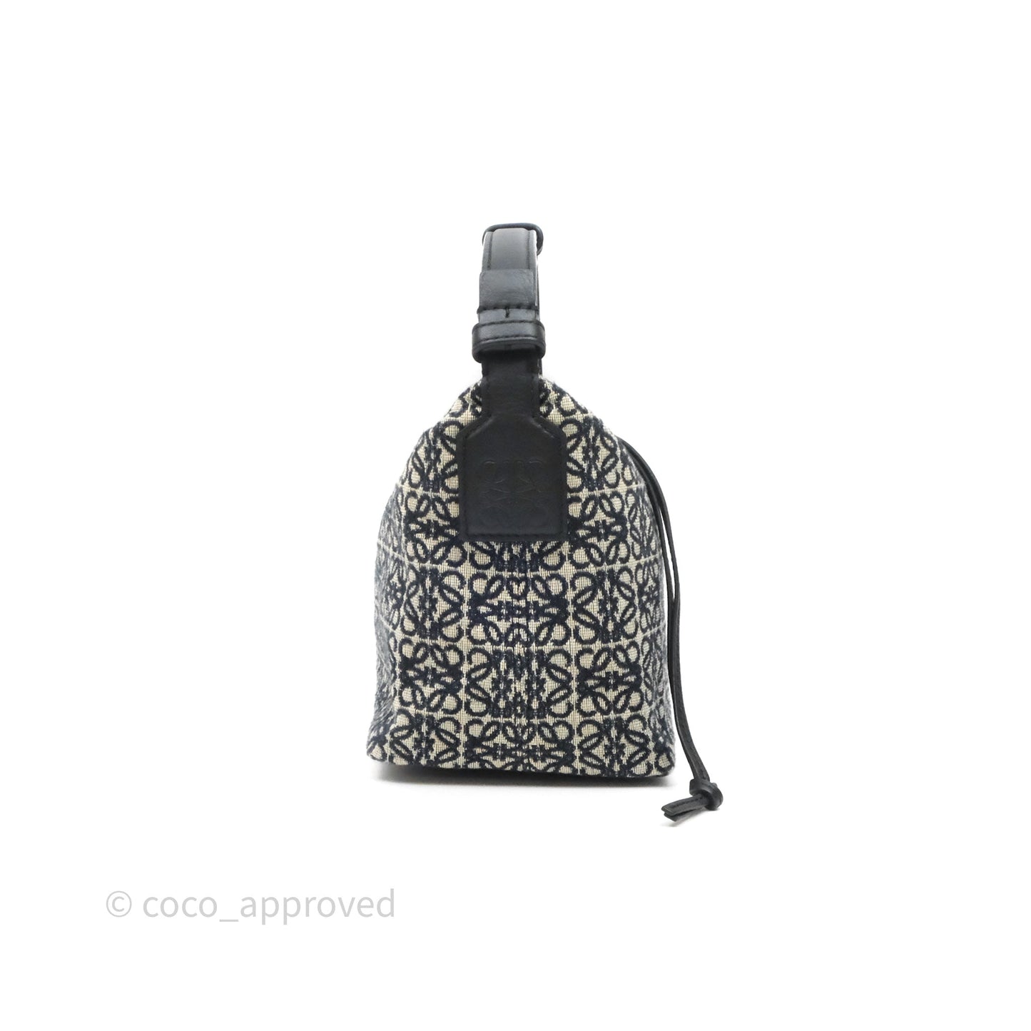 Loewe Small Cubi bag in Anagram Jacquard & Calfskin Navy/Black