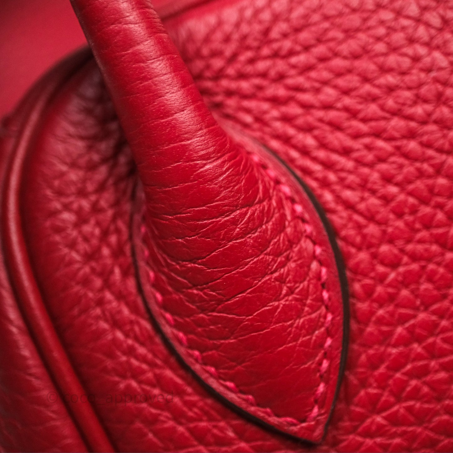 Hermes Lindy 26 Rouge Casaque Q5 Clemence Gold Hardware