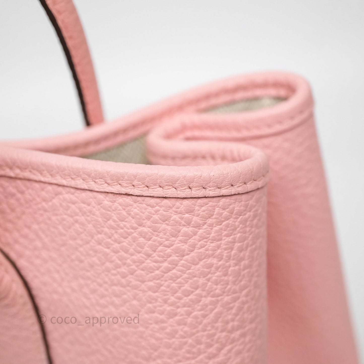 Hermes Garden Party 30 Rose Sakura 3Q Palladium Hardware