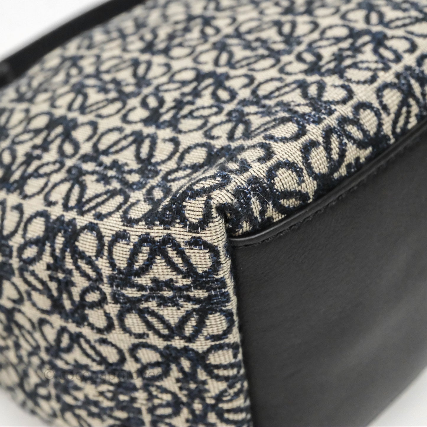Loewe Small Cubi bag in Anagram Jacquard & Calfskin Navy/Black