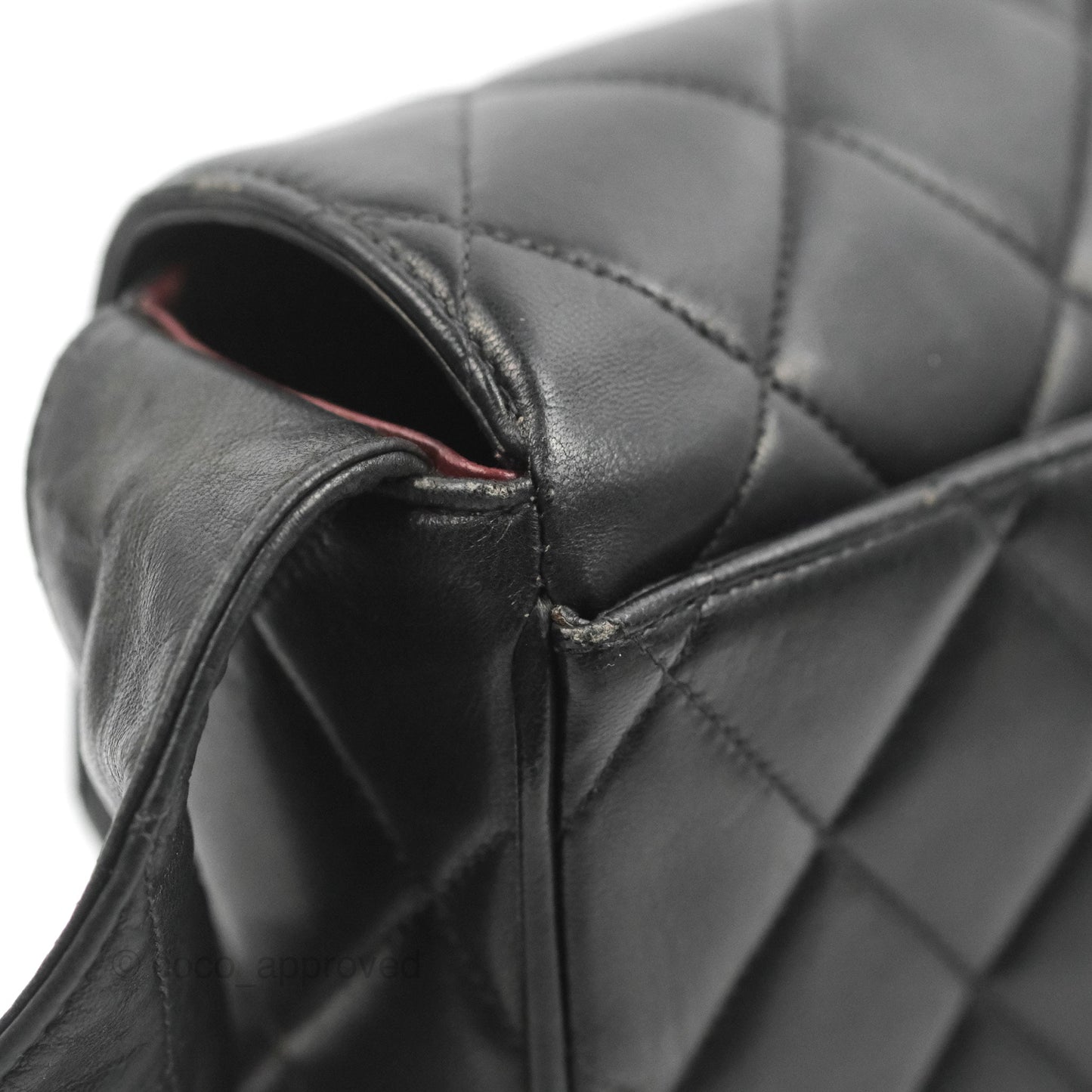 Chanel Vintage CC Quilted Shoulder Bag So Black Lambskin