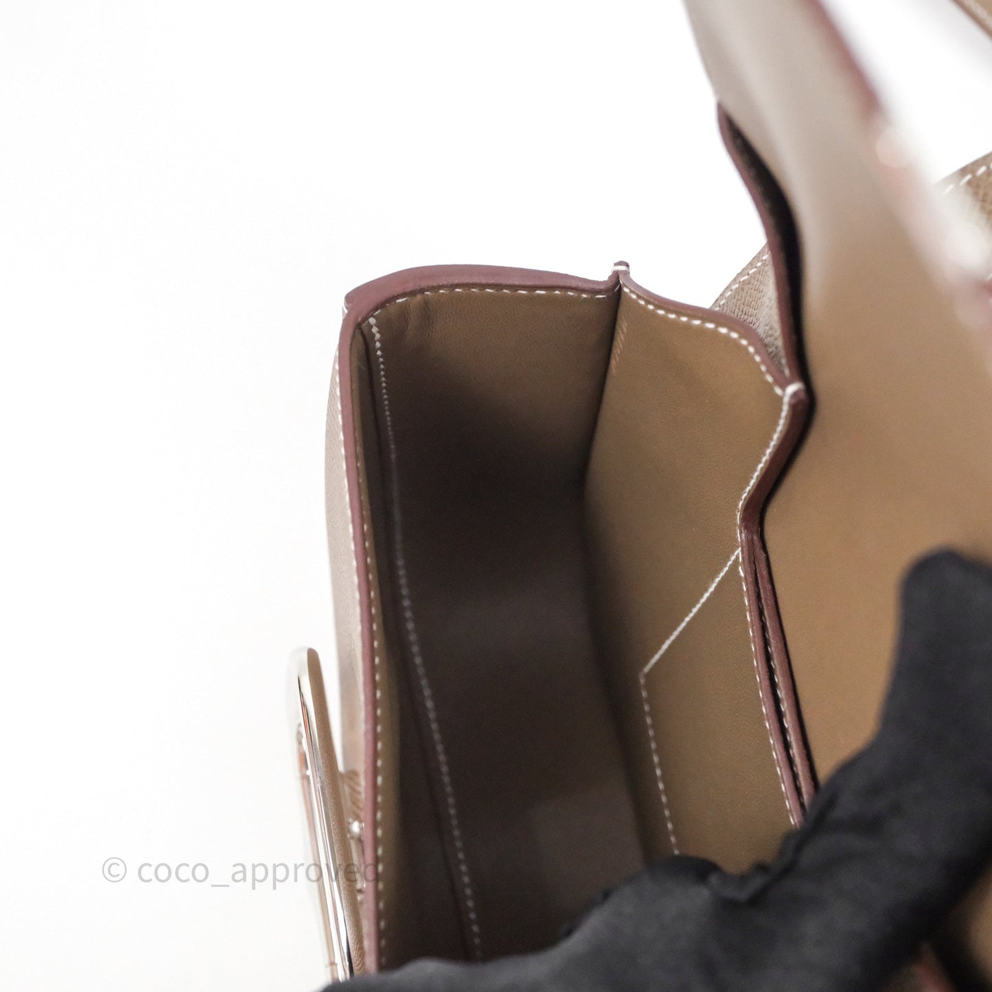 Hermès Della Cavalleria Mini Bag Etoupe 18 Epsom Palladium Hardware