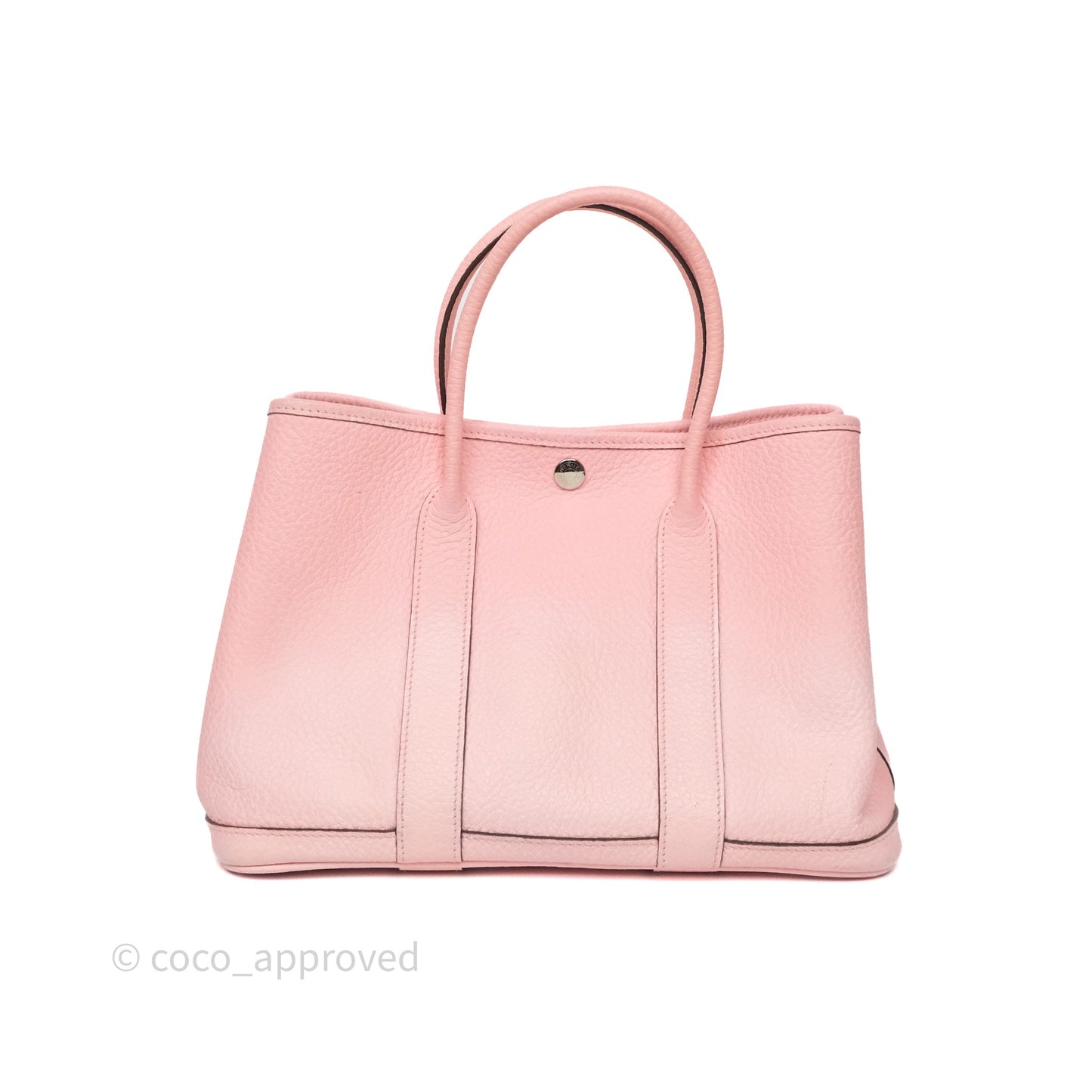 Hermes Garden Party 30 Rose Sakura 3Q Palladium Hardware