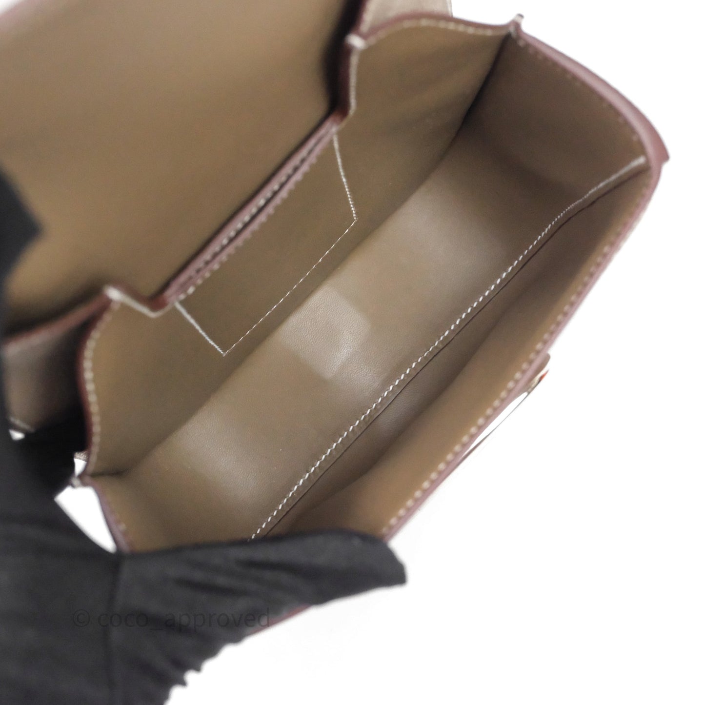 Hermès Della Cavalleria Mini Bag Etoupe 18 Epsom Palladium Hardware