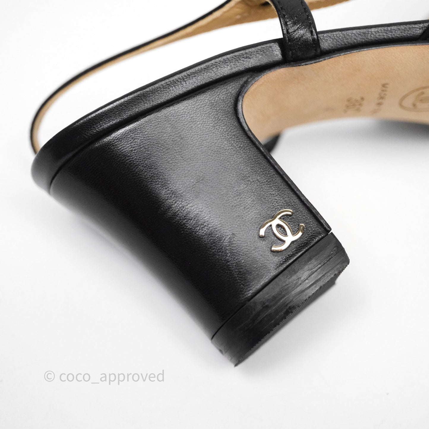 Chanel Slingbacks Black/ Beige Size 36
