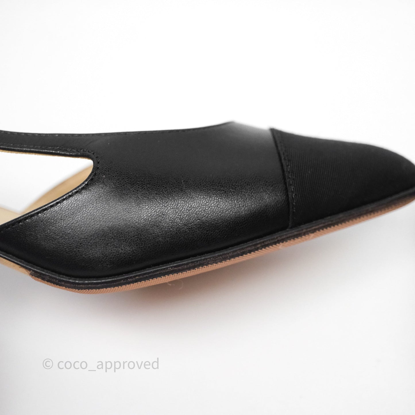 Chanel Slingbacks Black/ Beige Size 36