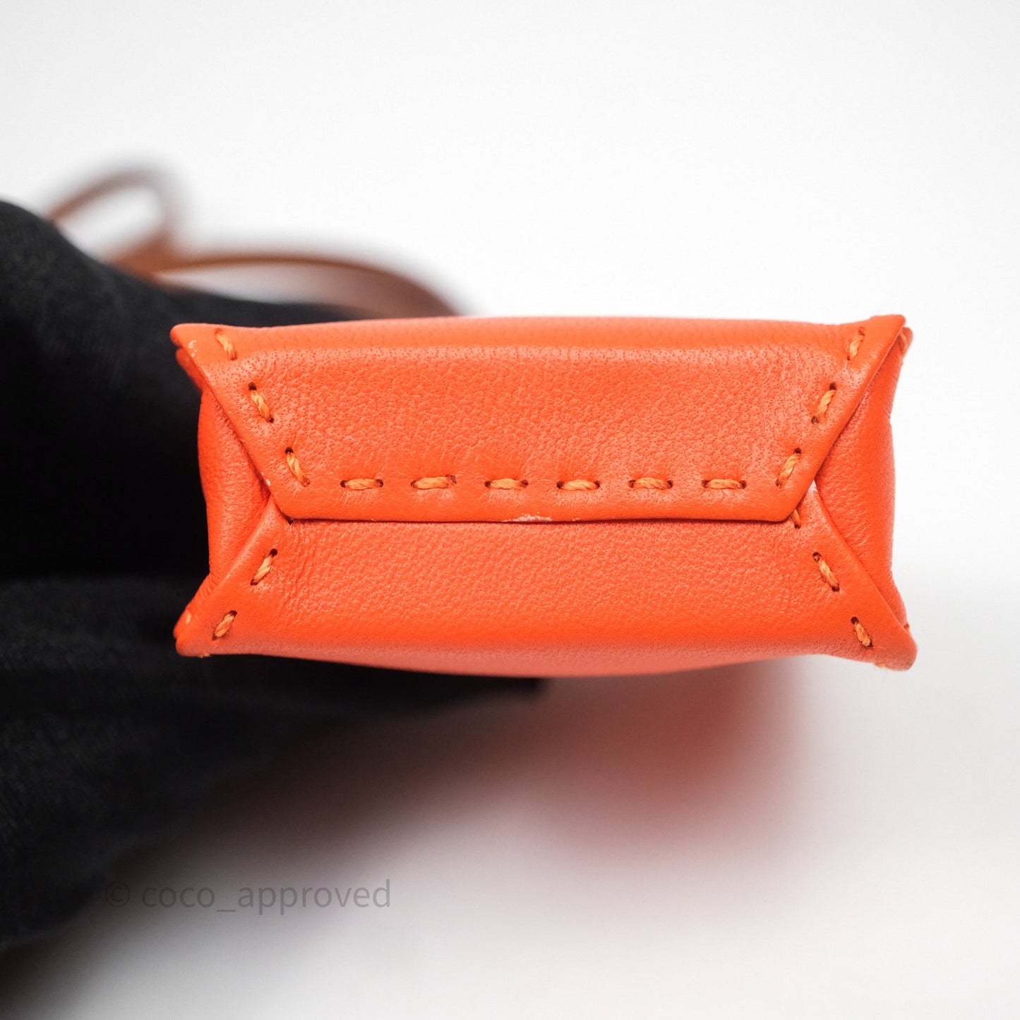 Hermès Orange Shopping Bag Charm