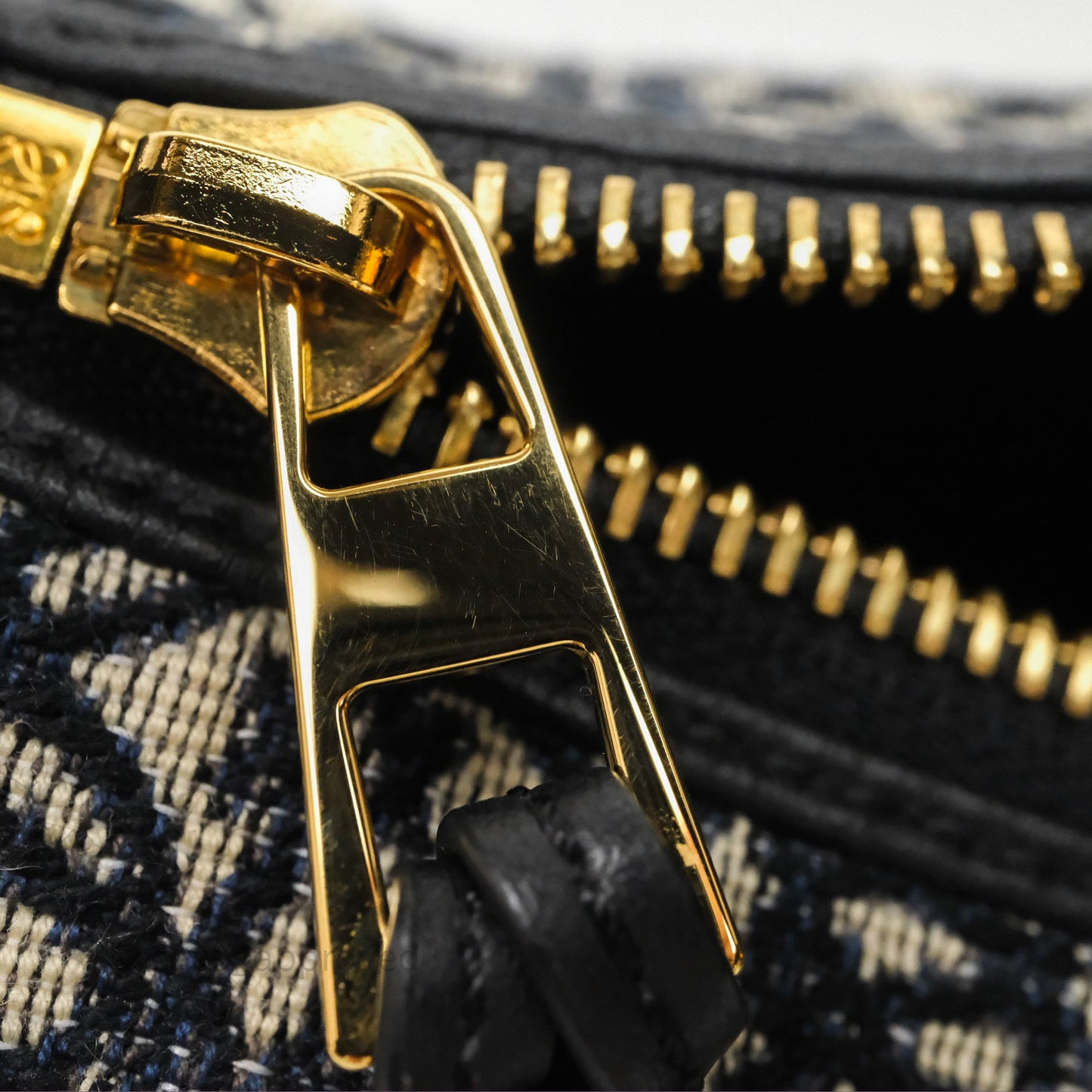 Loewe Small Cubi bag in Anagram Jacquard & Calfskin Navy/Black