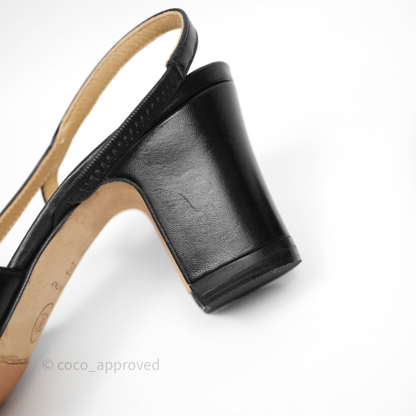 Chanel Slingbacks Black/ Beige Size 36